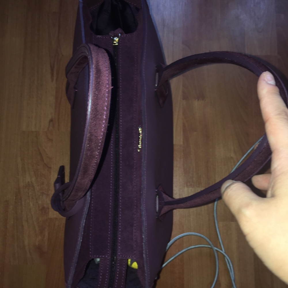 Longchamp “Made in France” medium Penelope Fantaisie in Burgundy - Picture 8 of 9